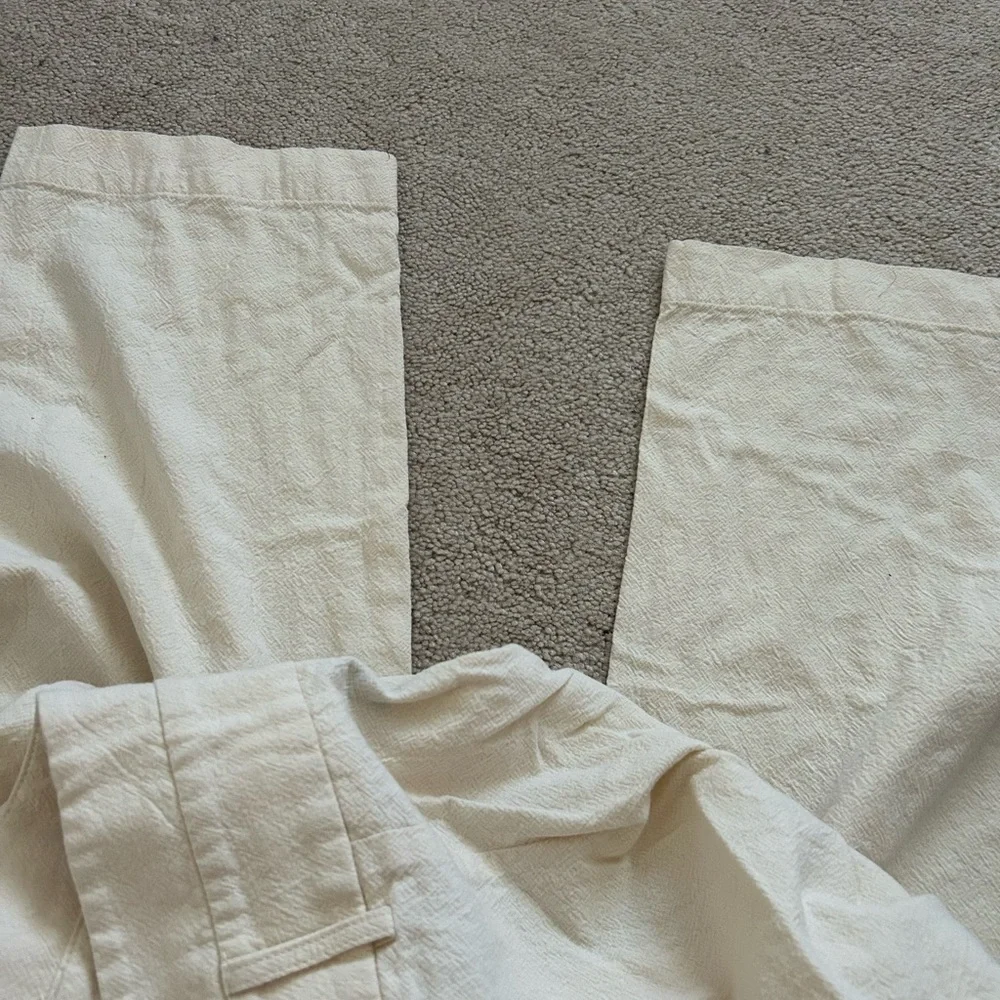 SHEIN High-Waisted Cream Size XS Pants - Picture 4 of 4